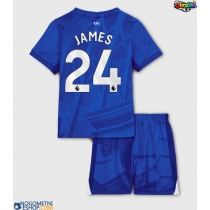 Otroški Nogometni dresi Chelsea Reece James #24 Domači 2025-26 Kratek Rokav (+ Kratke hlače)